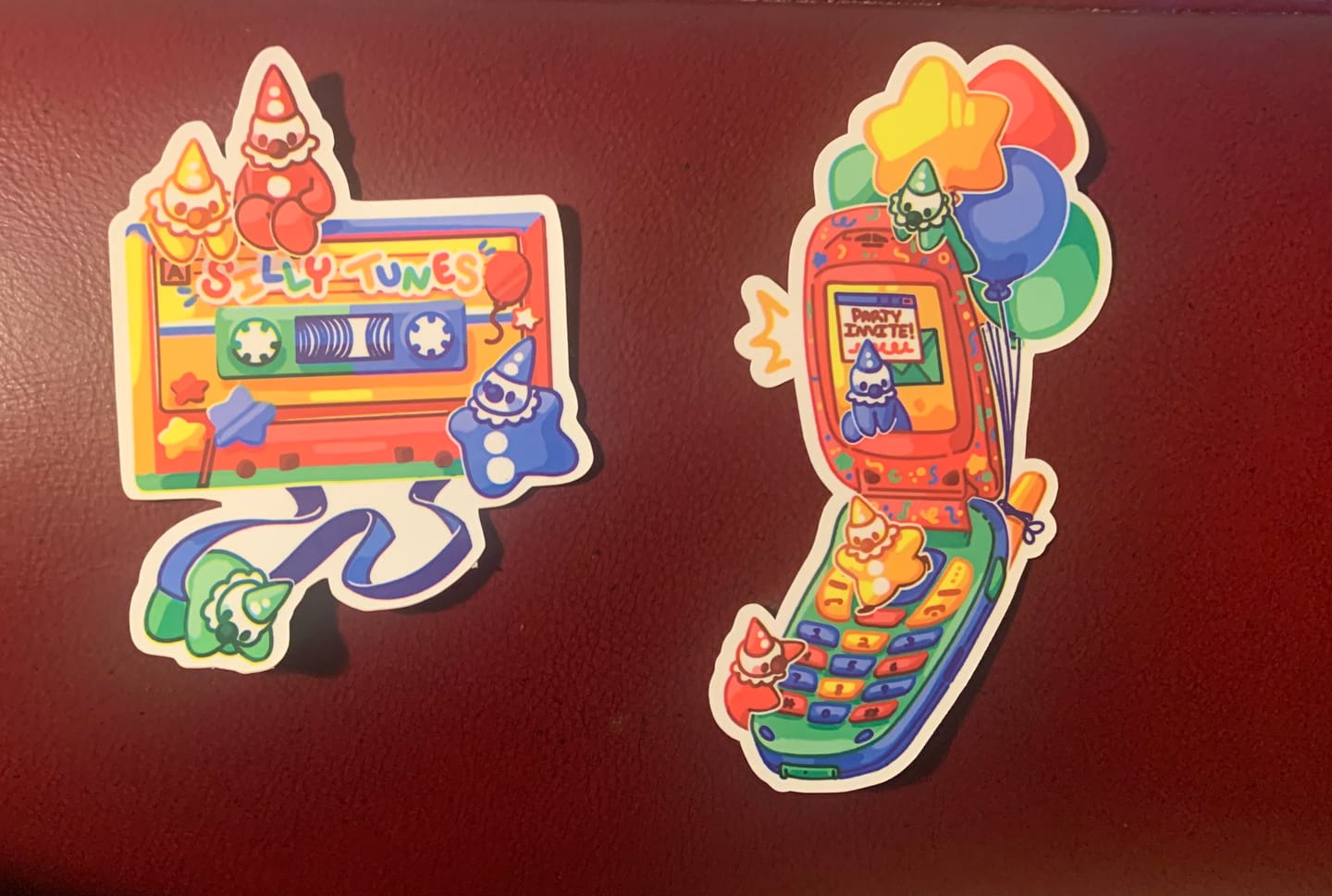 Customer photo review of Clown Tech Stickers
