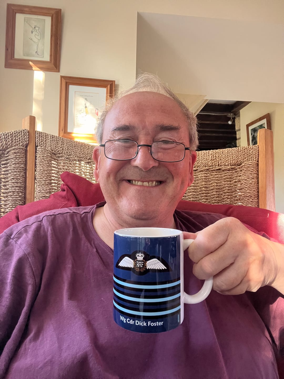 Customer photo review of Personalised RAF Officer Mug