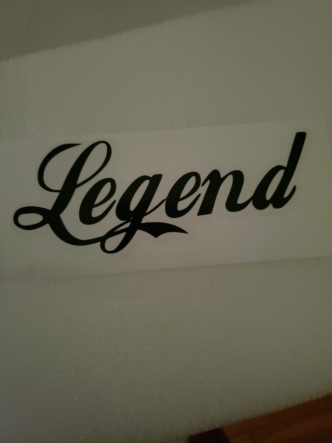 Customer photo review of Legend Decal