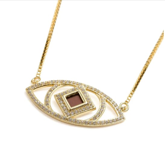 Customer photo review of Eye Necklace