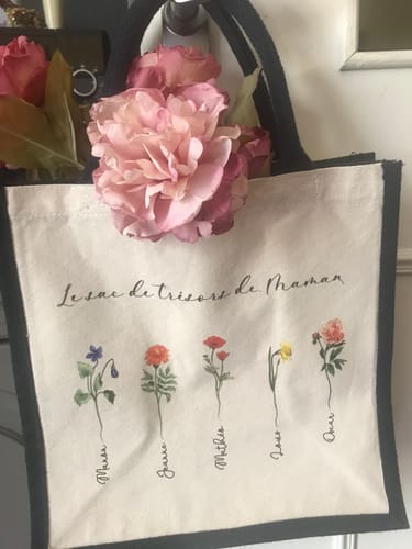 Customer photo review of Le jardin de mamie - Grands-parents-Sac coloré