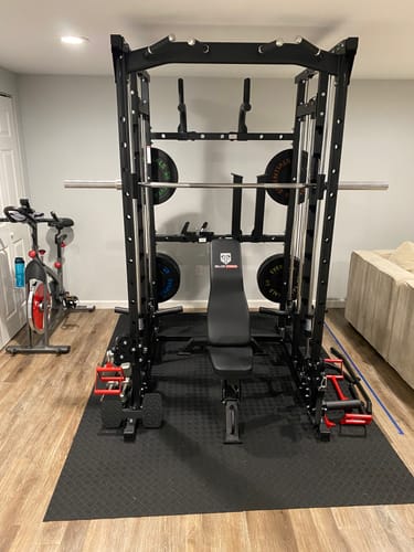 Customer photo review of Major Fitness SML07 All-In-One Home Gym Smith Machine