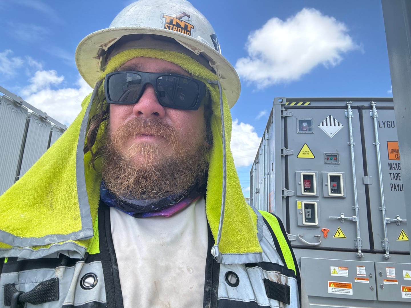 Customer photo review of Polarheads® Cooling Headpiece- White/Grey