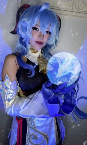 Customer photo review of Genshin Impact Ganyu Long Blue Hair Basic Wig