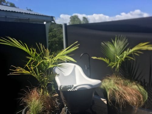 Customer photo review of Patio Screen Retractable Side Awning - 1.8m x 3m