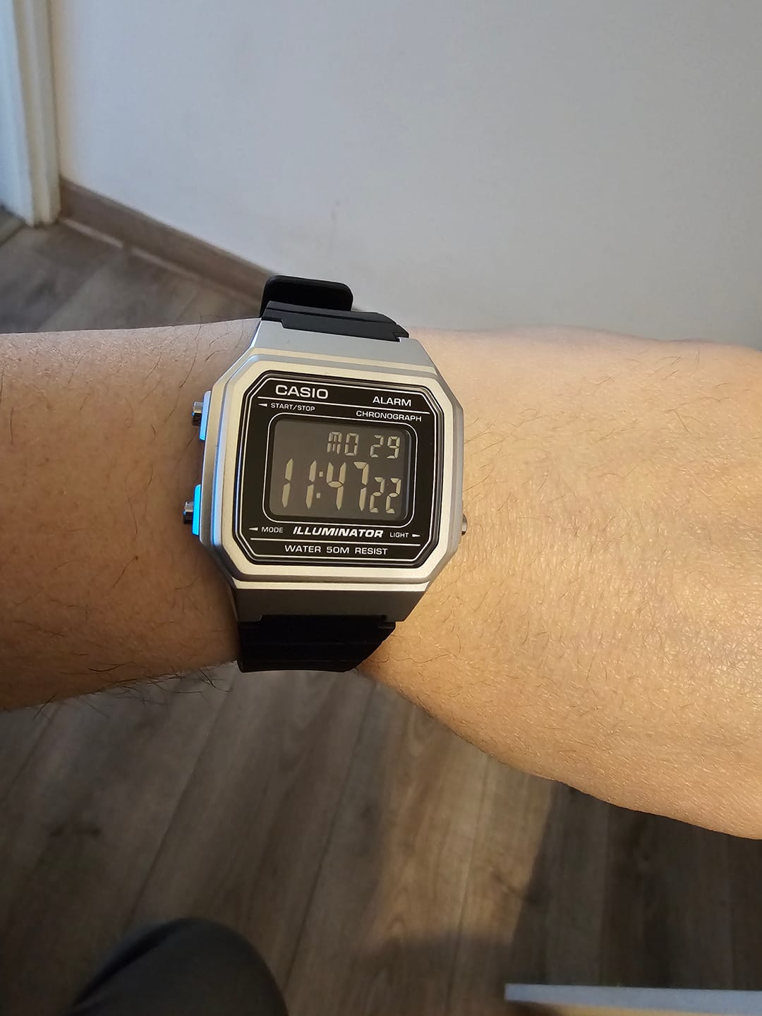 Customer photo review of Reloj Casio Vintage W-217HM-7BV Plateado/Negro