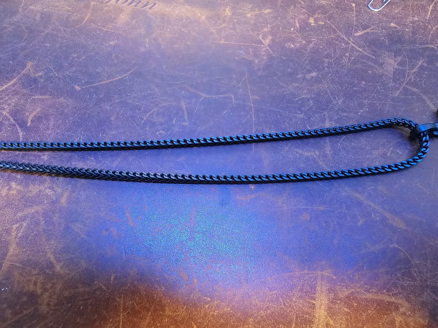 Customer photo review of Franco Chain (Matte Black)