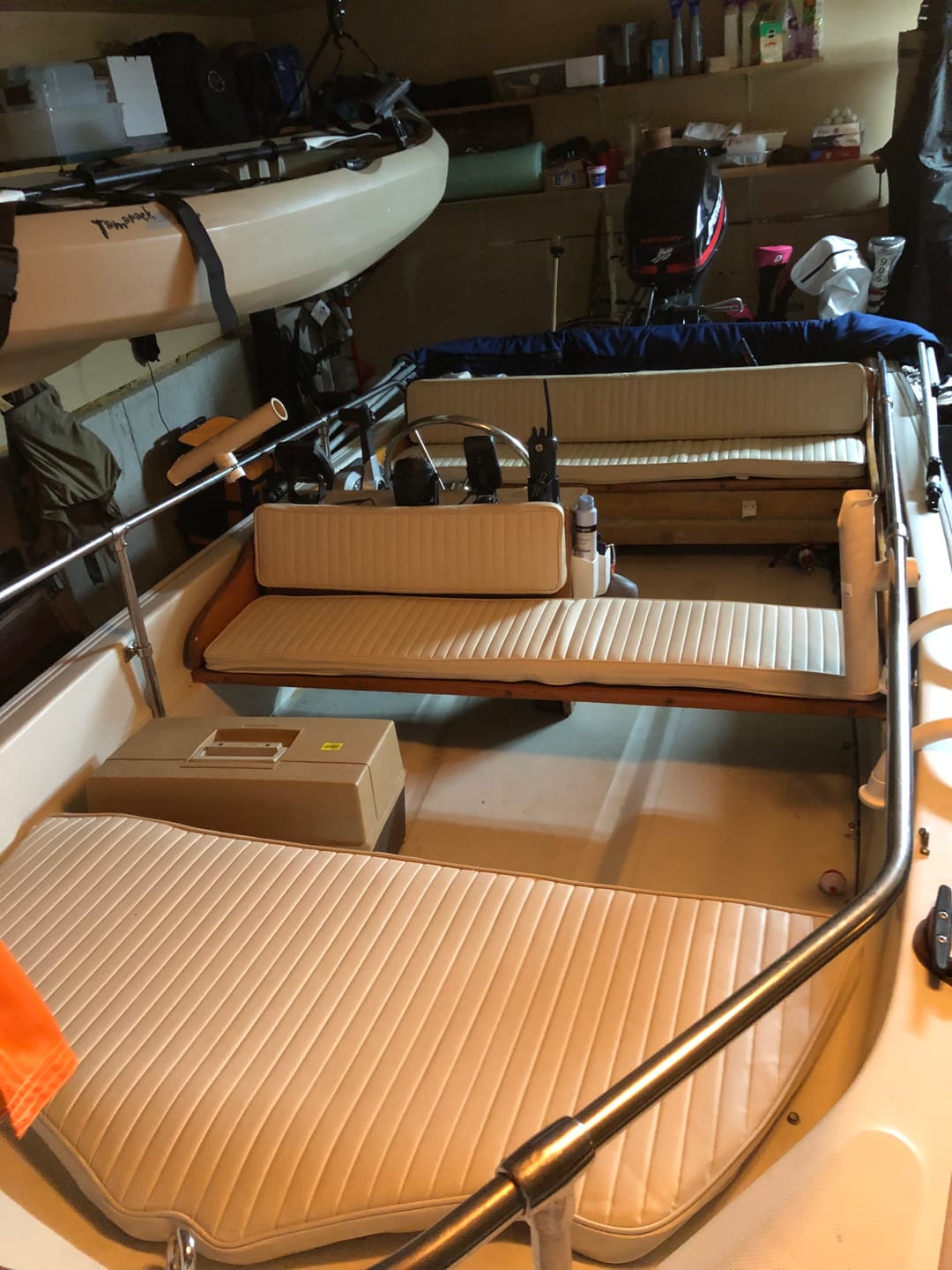 Customer photo review of Boston Whaler 13' Super Sport Complete Cushion Set