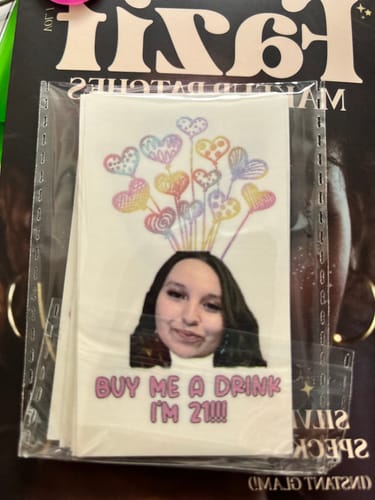 Customer photo review of Colorful Birthday Hearts
