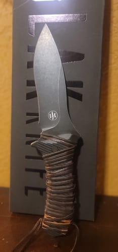 Customer photo review of The Blak Knife With Forever Guarantee