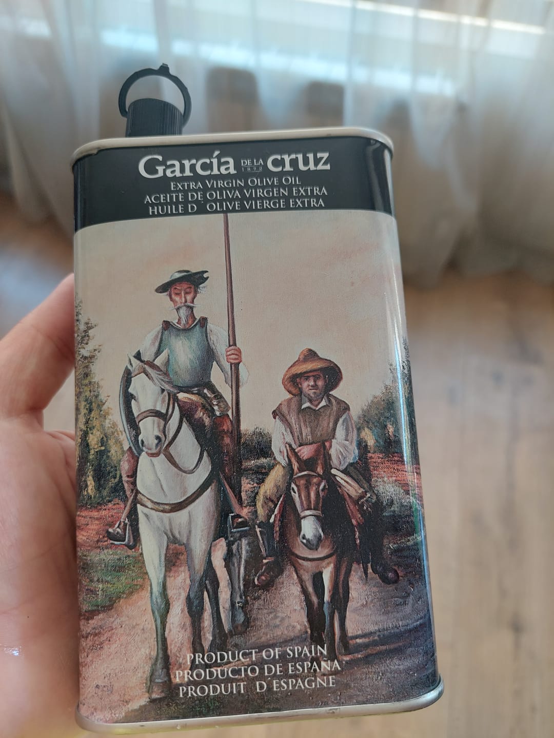 Customer photo review of Маслиново масло QUIJOTE Y SANCHO, кашон 6 х 500 мл