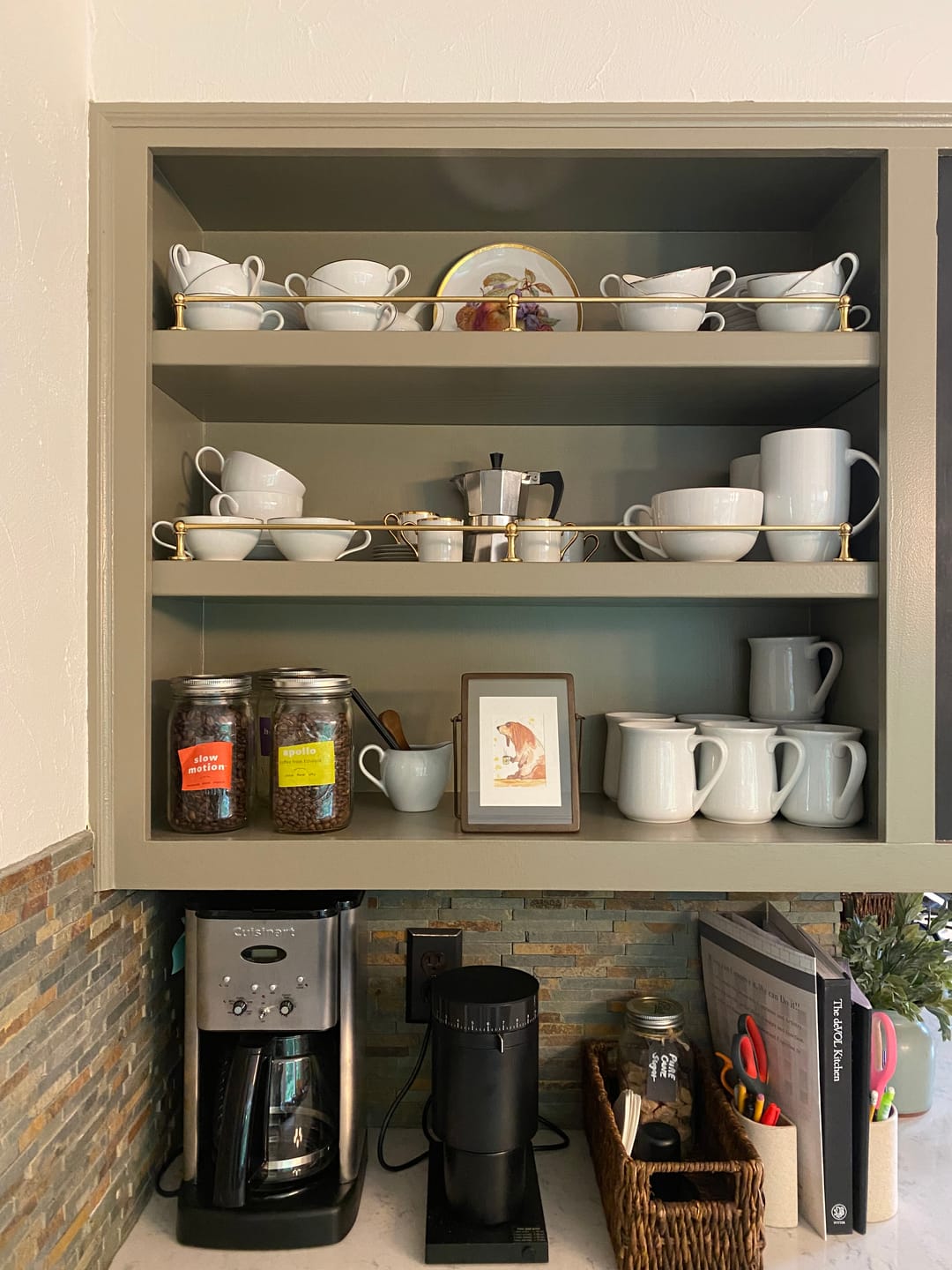 Customer photo review of Classic Polished Brass Gallery Shelf Rail