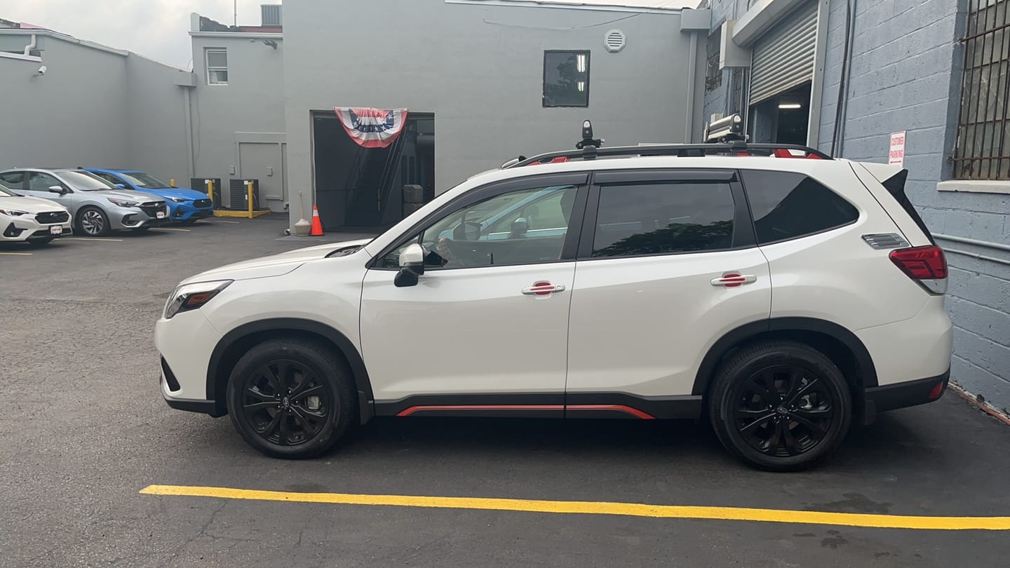 Customer photo review of 2019-Up Subaru Forester Window Visors Wind Deflectors Rain Guards