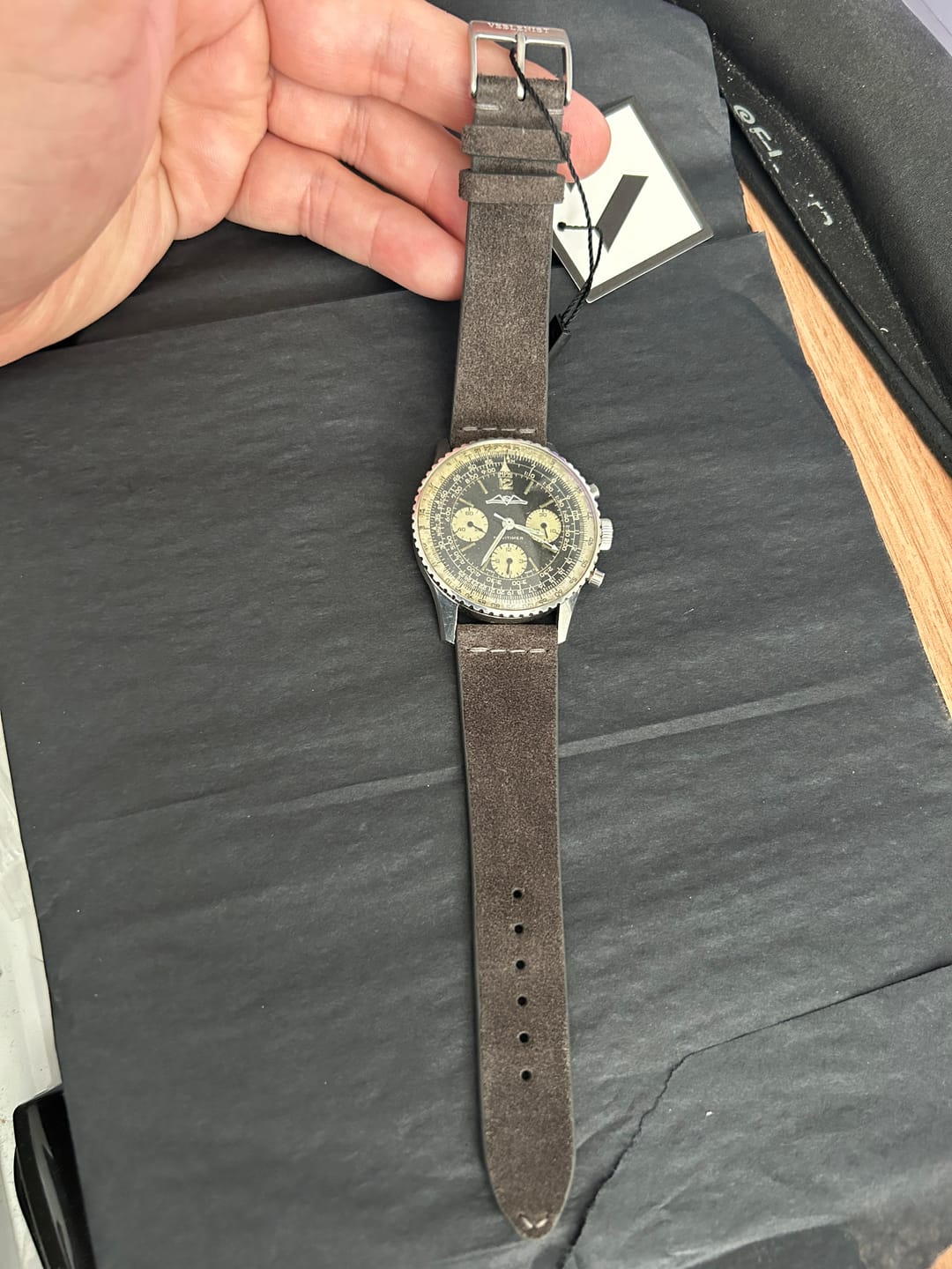 Customer photo review of Charcoal Grey Suede