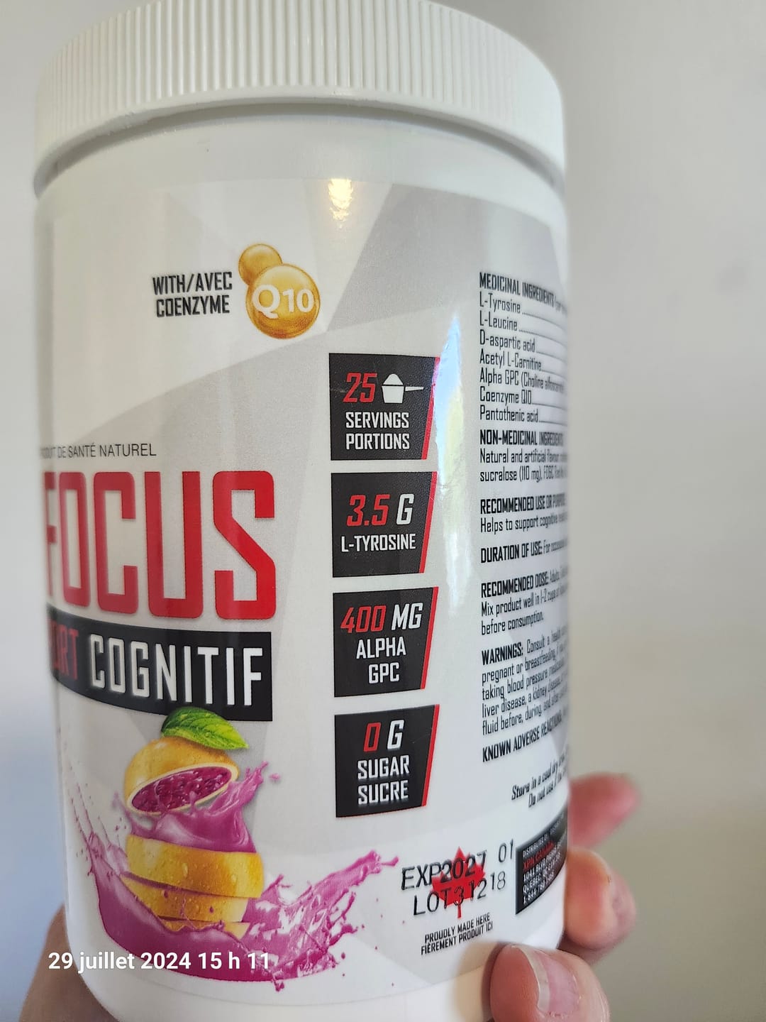 Customer photo review of XPN - Neuro Focus - 250g