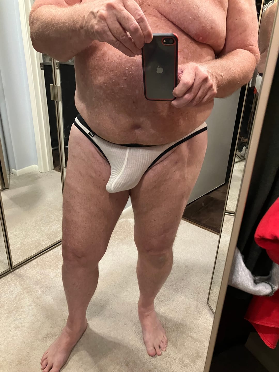 Customer photo review of 3 Pack Low Rise Soft Briefs With Support Pouch