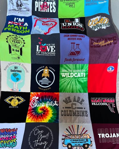 Customer photo review of Classic T-Shirt Blanket