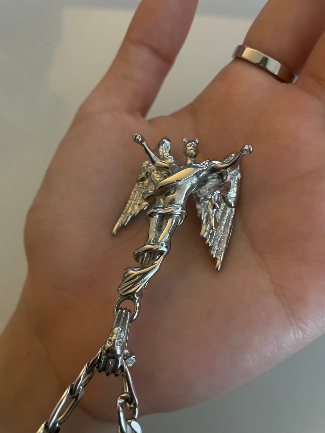 Customer photo review of FALLEN ANGEL PENDANT