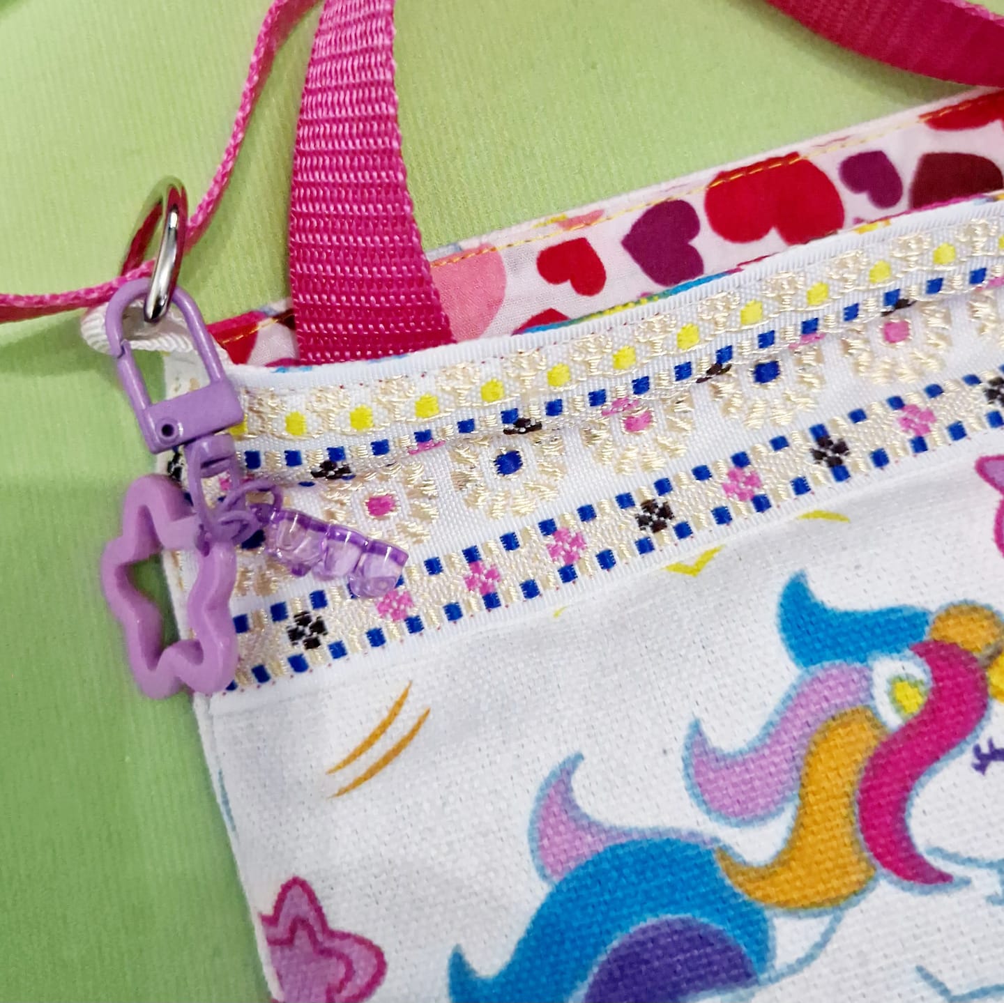 Customer photo review of All Over Hearts Polycotton Fabric