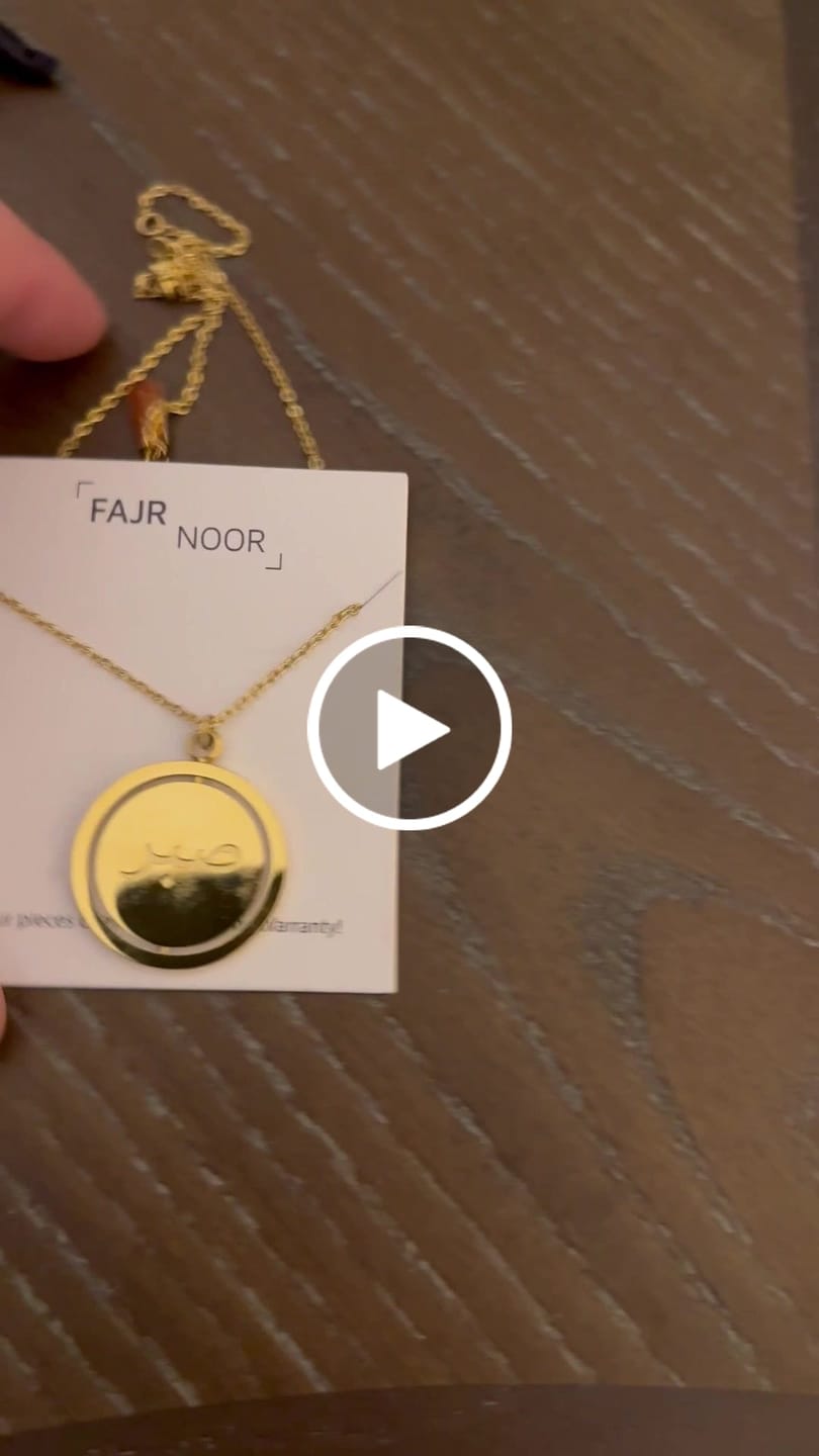 Customer video review of Patience & Gratitude Spinning Necklace