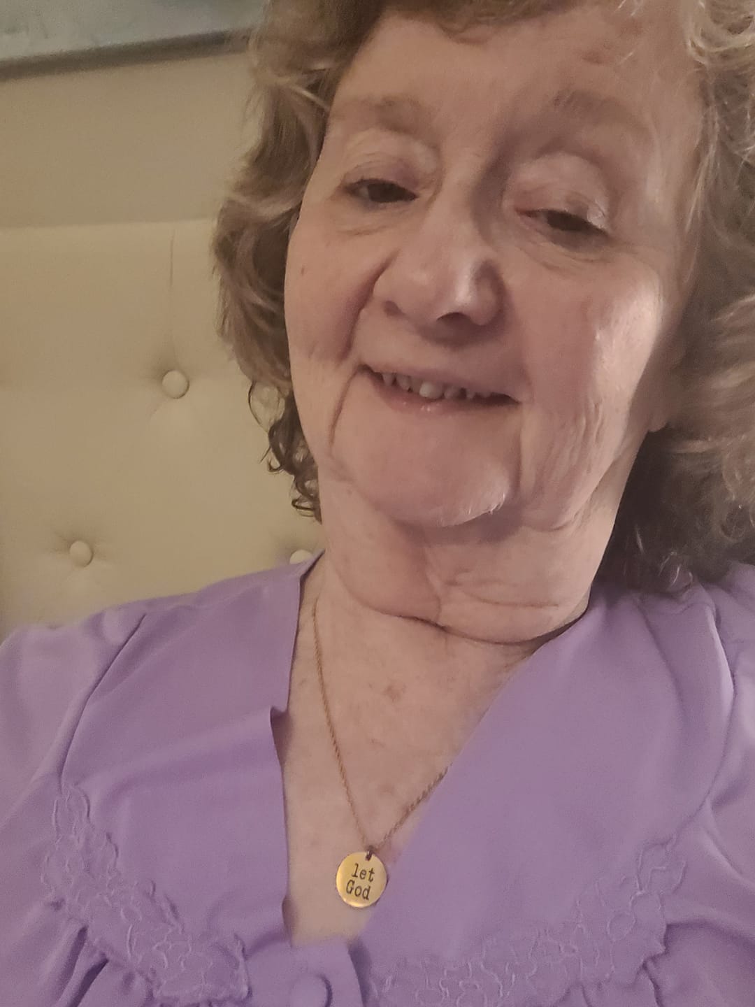 Customer photo review of New 'let God' necklace