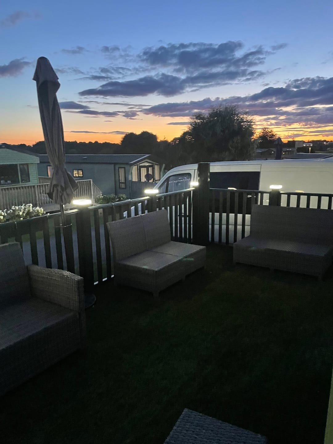 Customer photo review of TSUN 5x5 inch Solar Post Lights Three-Color Switch