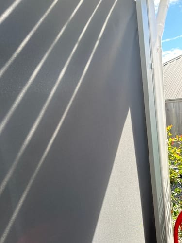 Customer photo review of Patio Screen Retractable Side Awning 2m x 3m