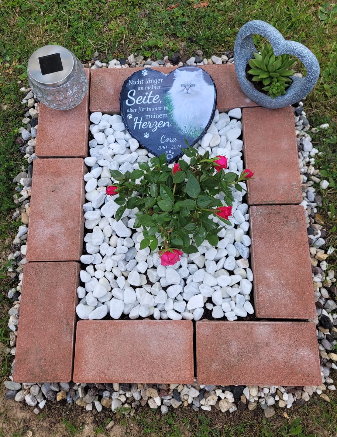 Customer photo review of Nicht länger an meiner Seite - Individuelles bedrucktes Schieferherz