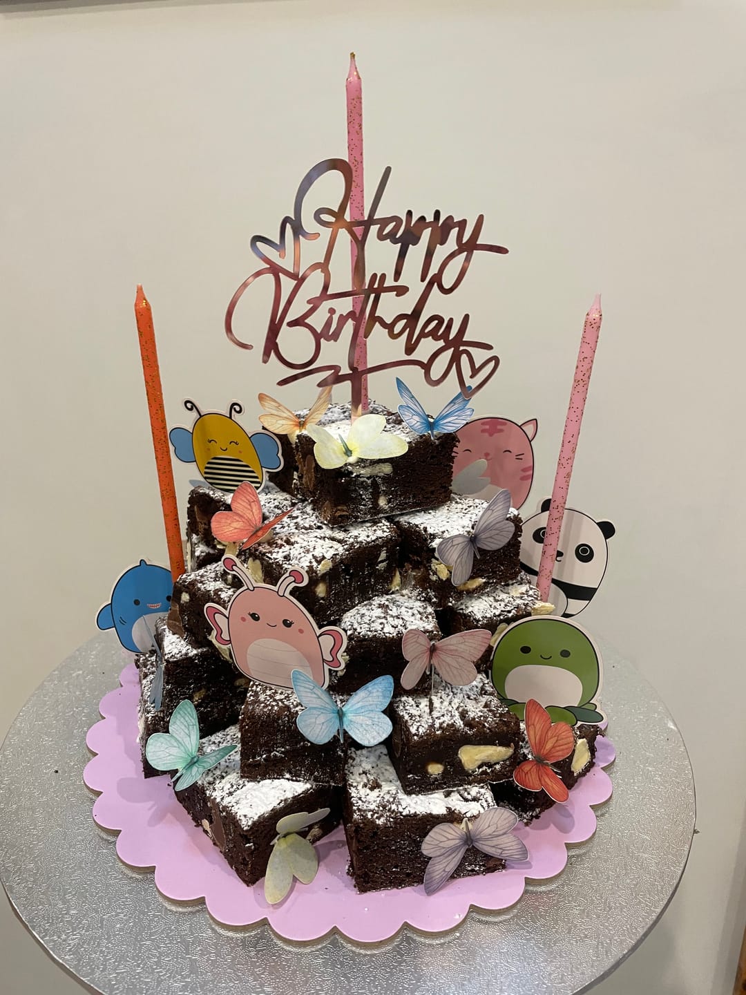 Customer photo review of Rainbow Edible Wafer Butterflies - Medium - 32pcs