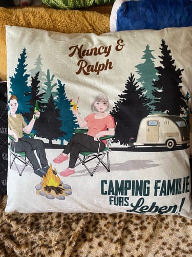 Customer photo review of Camping Couple - Partner-Kissen