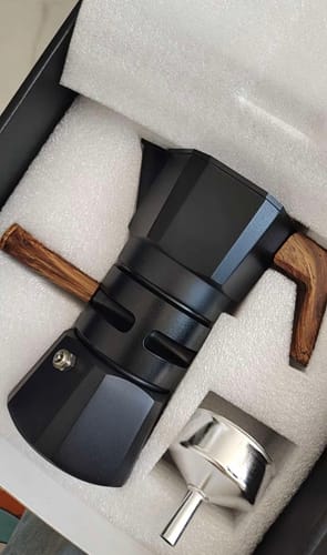 Customer photo review of High Pressure Double Valve Concentrated Coffee Moka Pot - MUVNA