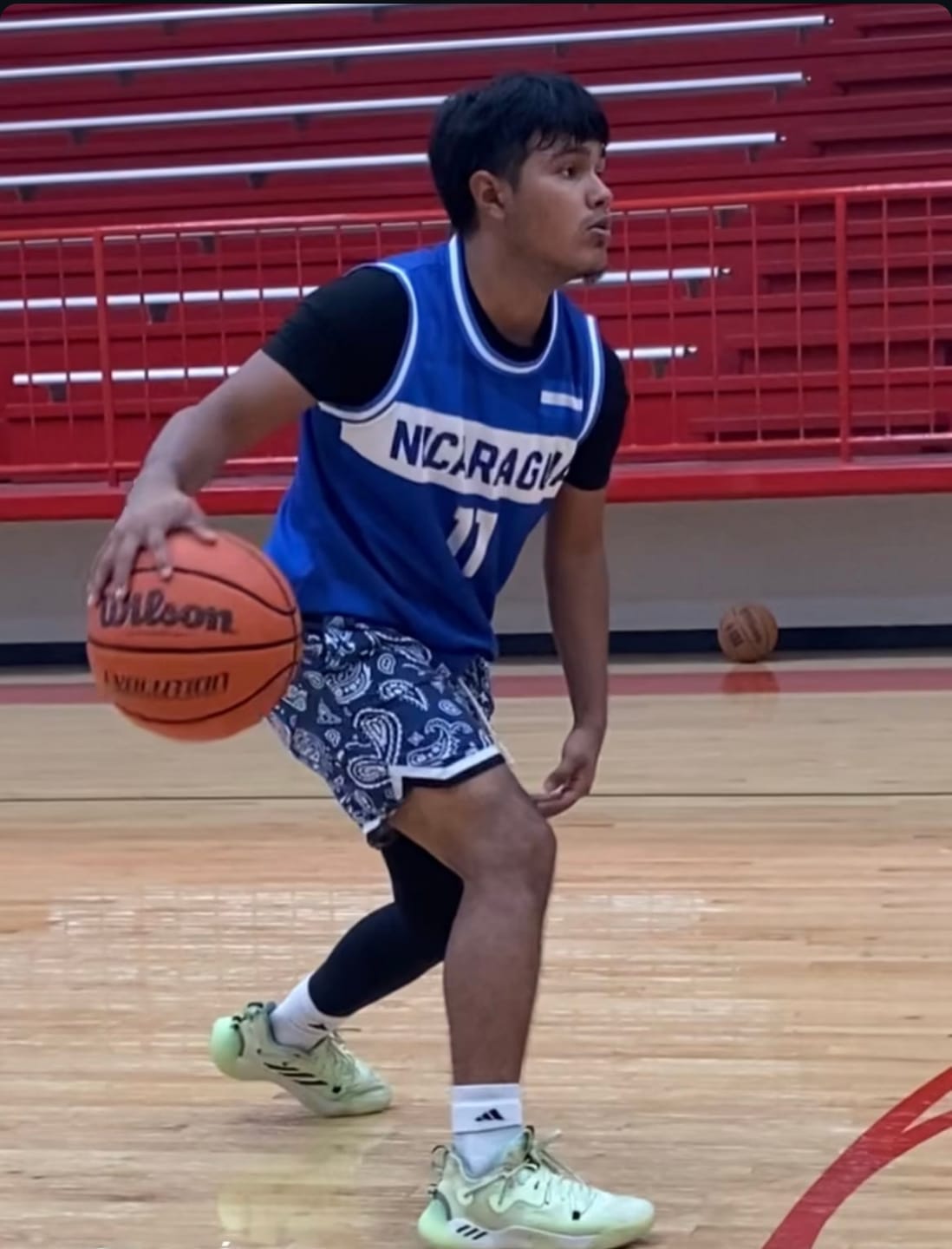 Customer photo review of Nicaragua Custom Basketball Jersey