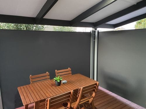Customer photo review of Patio Screen Retractable Side Awning - 1.8m x 3m