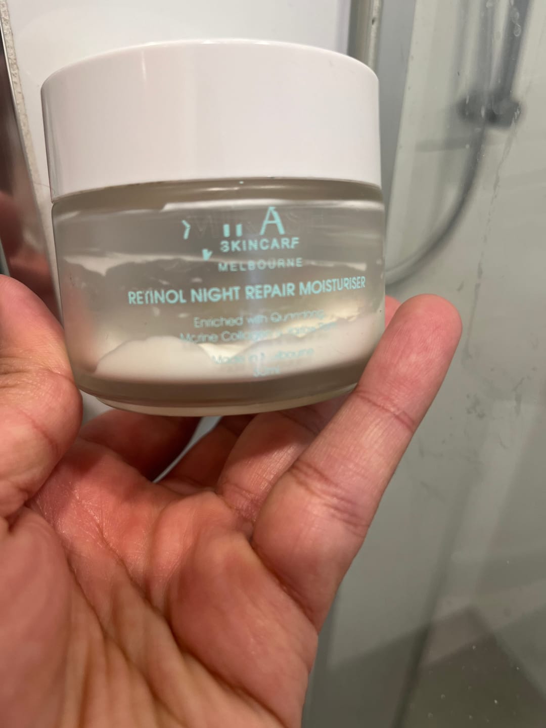 Customer photo review of Retinol Night Repair Moisturiser 90ml