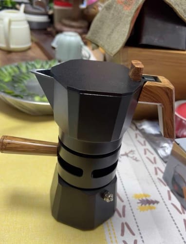 Customer photo review of High Pressure Double Valve Concentrated Coffee Moka Pot - MUVNA