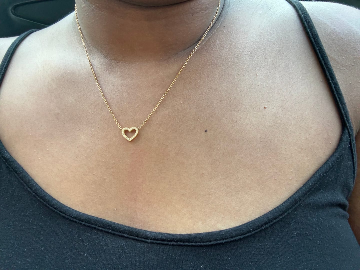 Customer photo review of Shine Heart Halskette | 18K vergoldet