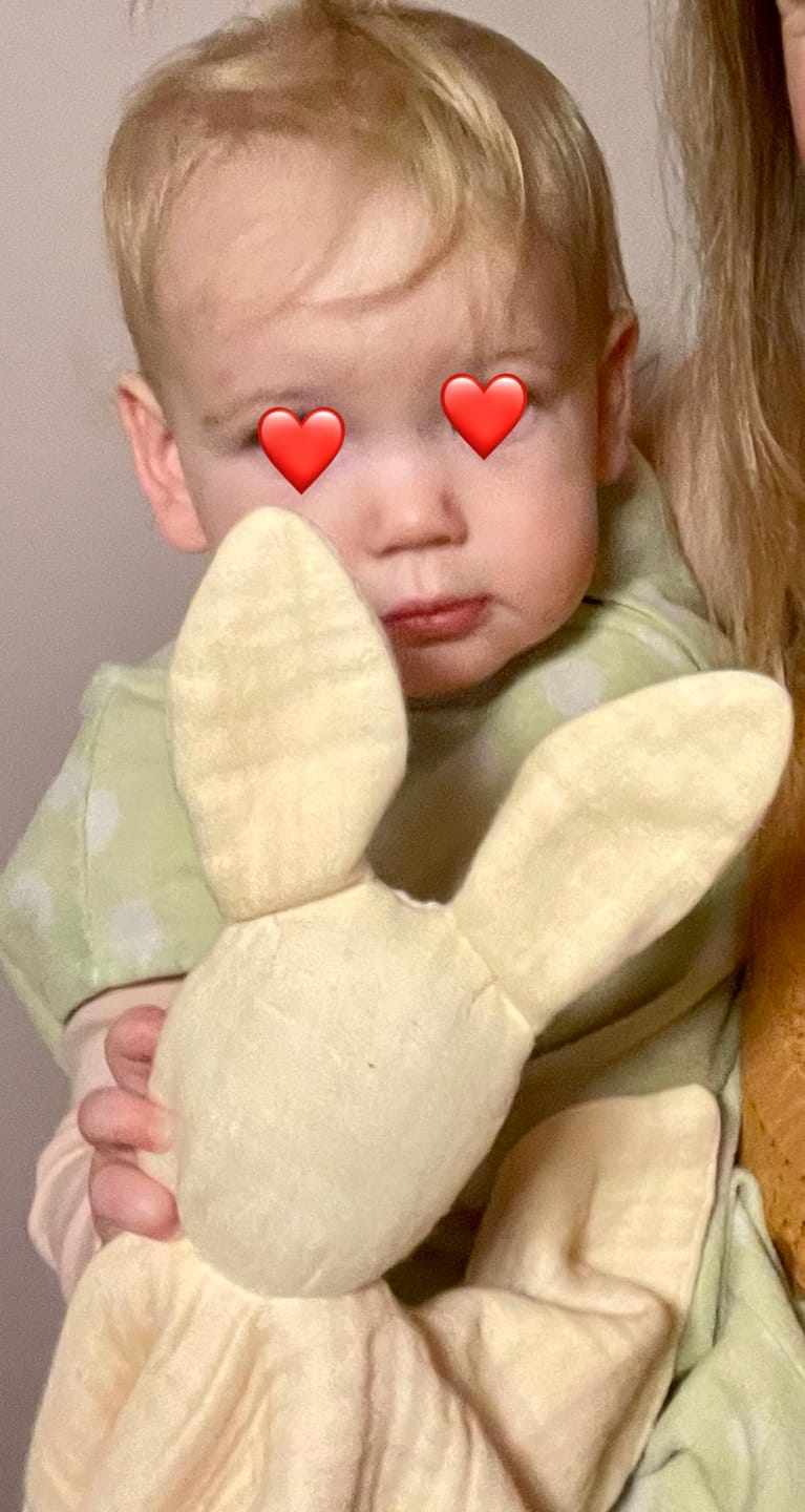 Customer photo review of Rabbit Organic Baby Comforter