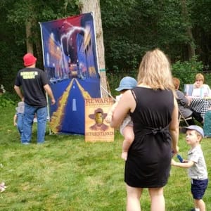 Customer photo review of Back to the Future Photo Backdrop, Birthday Banner