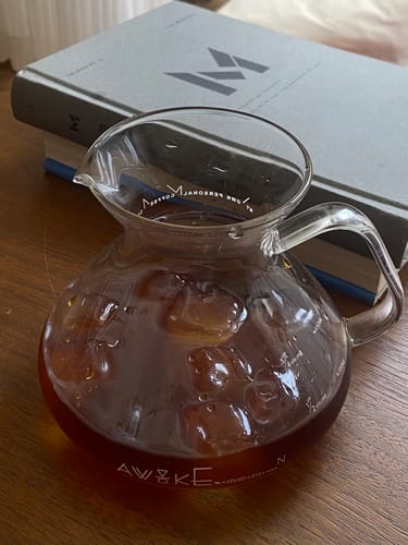 Customer photo review of Coffee Sharing Pot 450ml Glass Brew Coffee Utensils - MUVNA