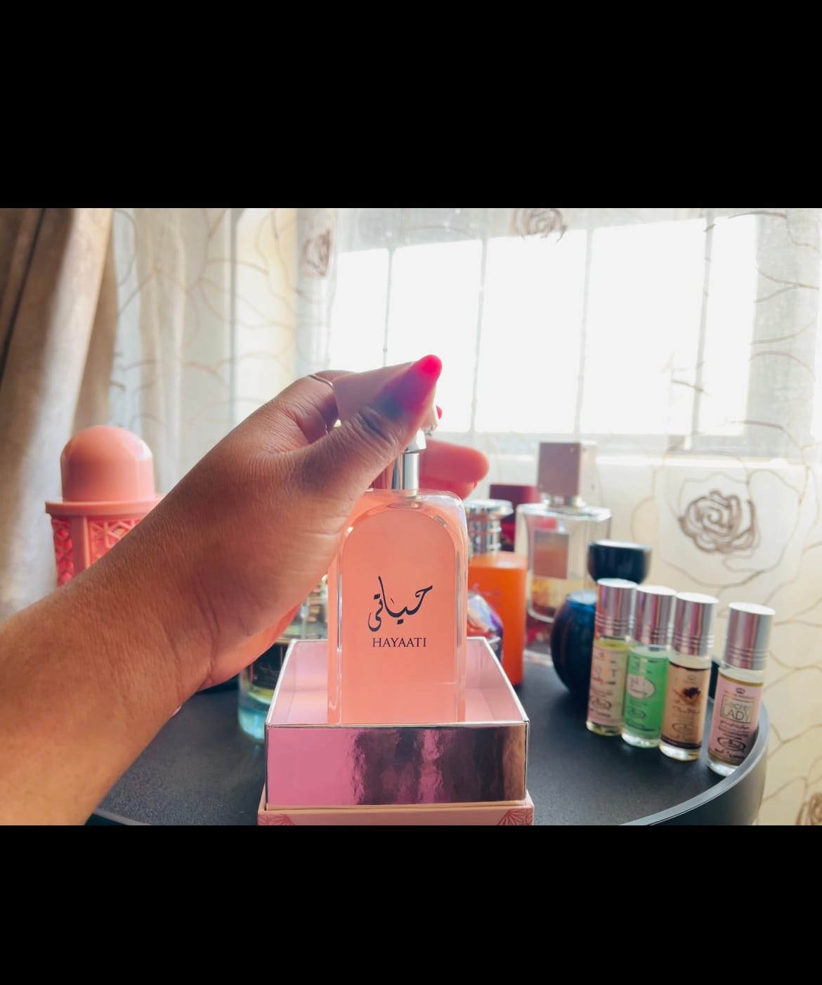 Customer photo review of Hayaati Florence lattafa perfumes