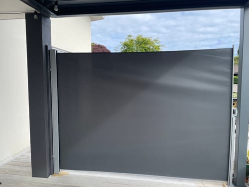Customer photo review of Patio Screen Retractable Side Awning 2m x 3m