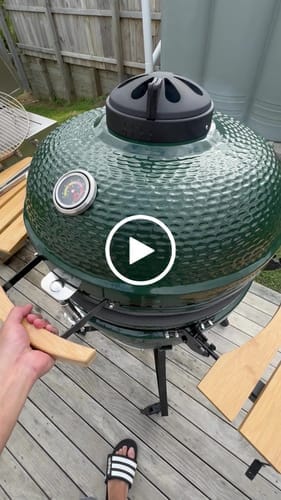 Customer photo review of 24" Kamado Ceramic Charcoal Grill With Bonus Accessory Pack