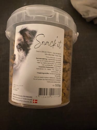 Customer photo review of Snack'it - Semi-Moist Mini Bones m. Ost, 500g