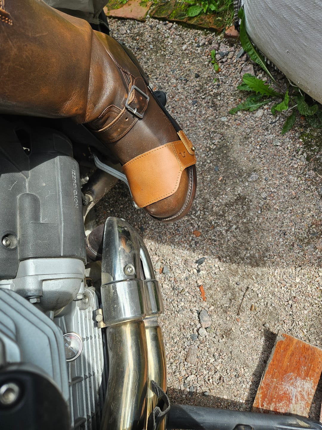 Customer photo review of shoe protector slip on