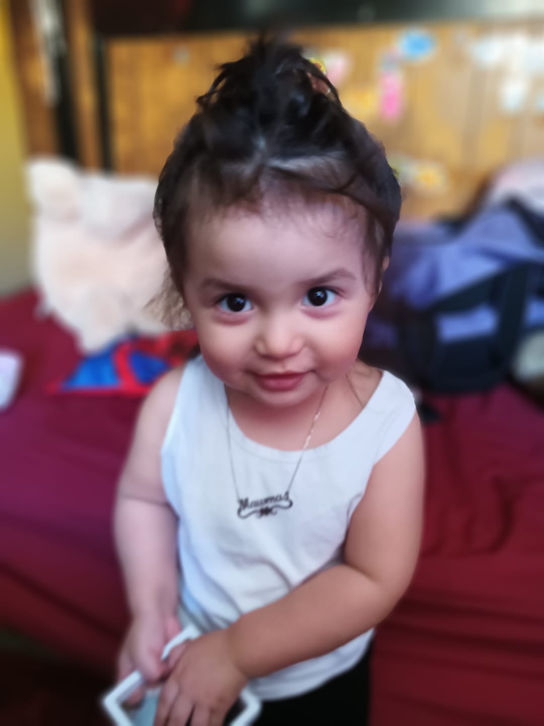 Customer photo review of Kids Love Heart Name Necklace