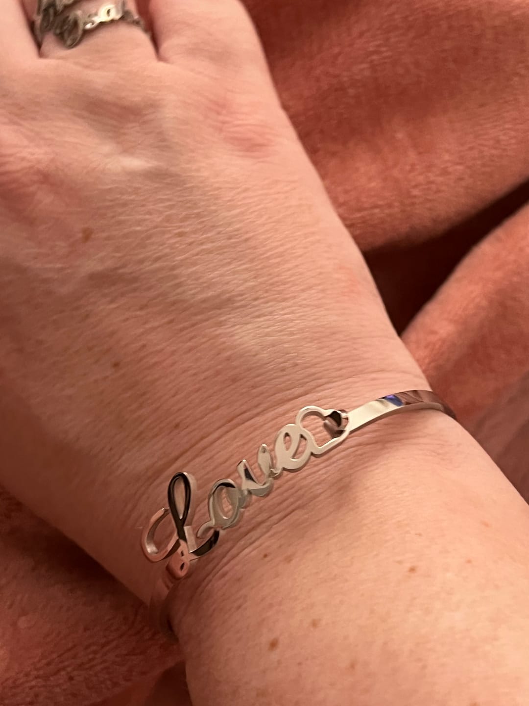 Customer photo review of Bracelet Jonc Avec Fermoir Personnalisé
