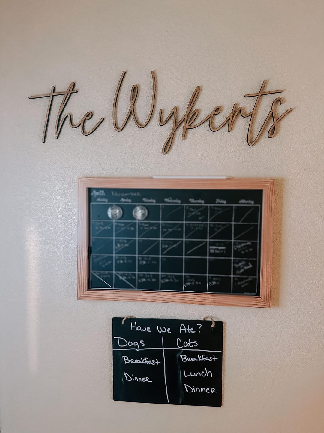 Customer photo review of Custom Wooden Word