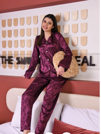 Customer photo review of Premium Satin Pajama Set
