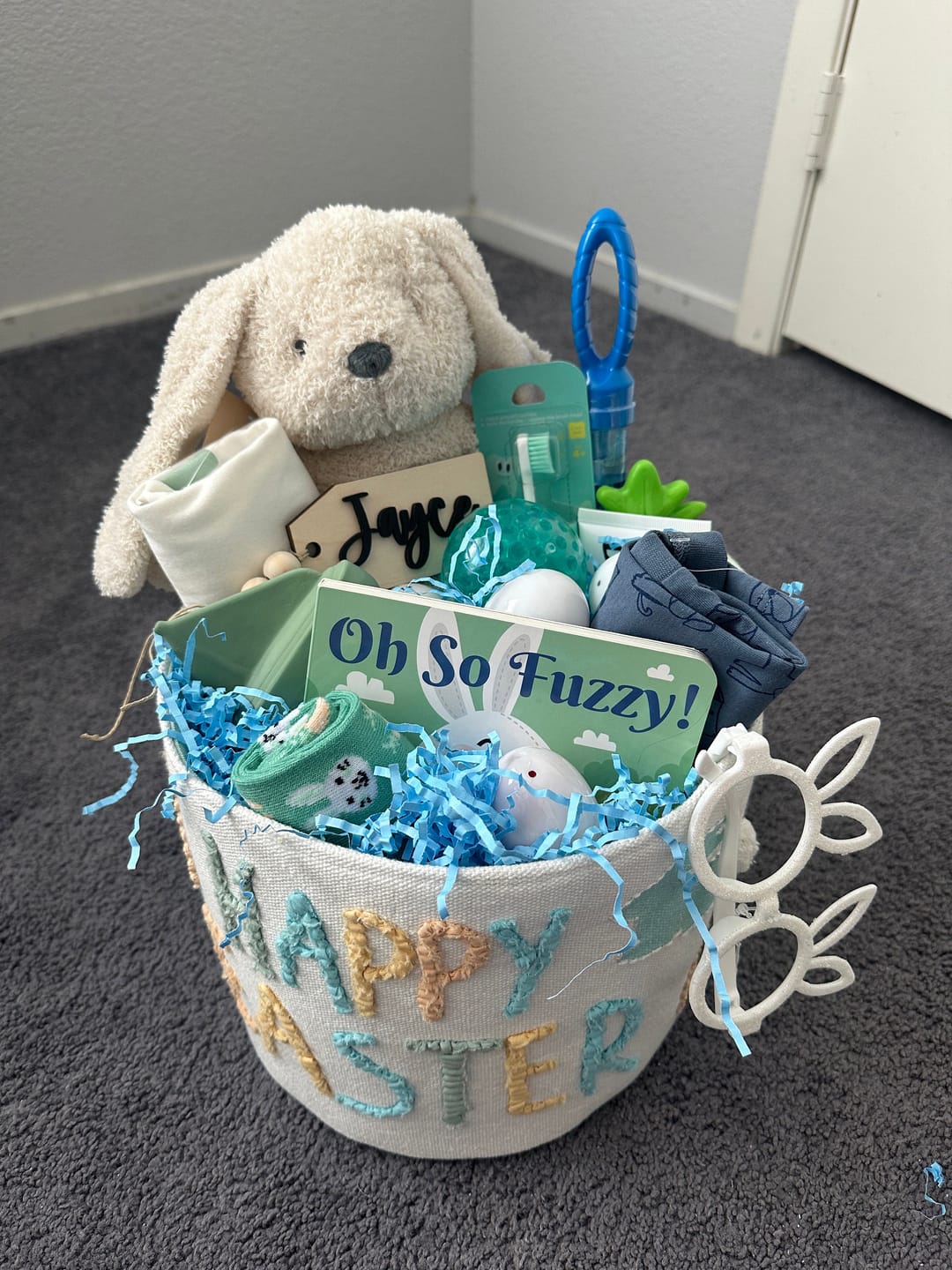 Customer photo review of Beaded Wooden Name Tag