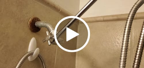 Customer video review of Adjustable Shower Arm